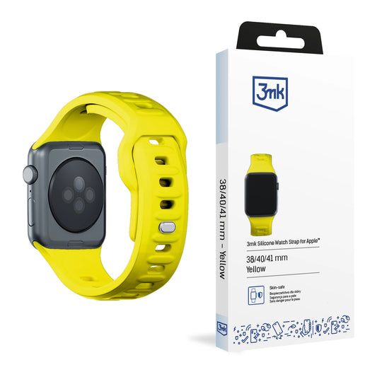 3mk Silicone Watch Strap for Apple Watch 38 / 40 / 41 mm - yellow_0