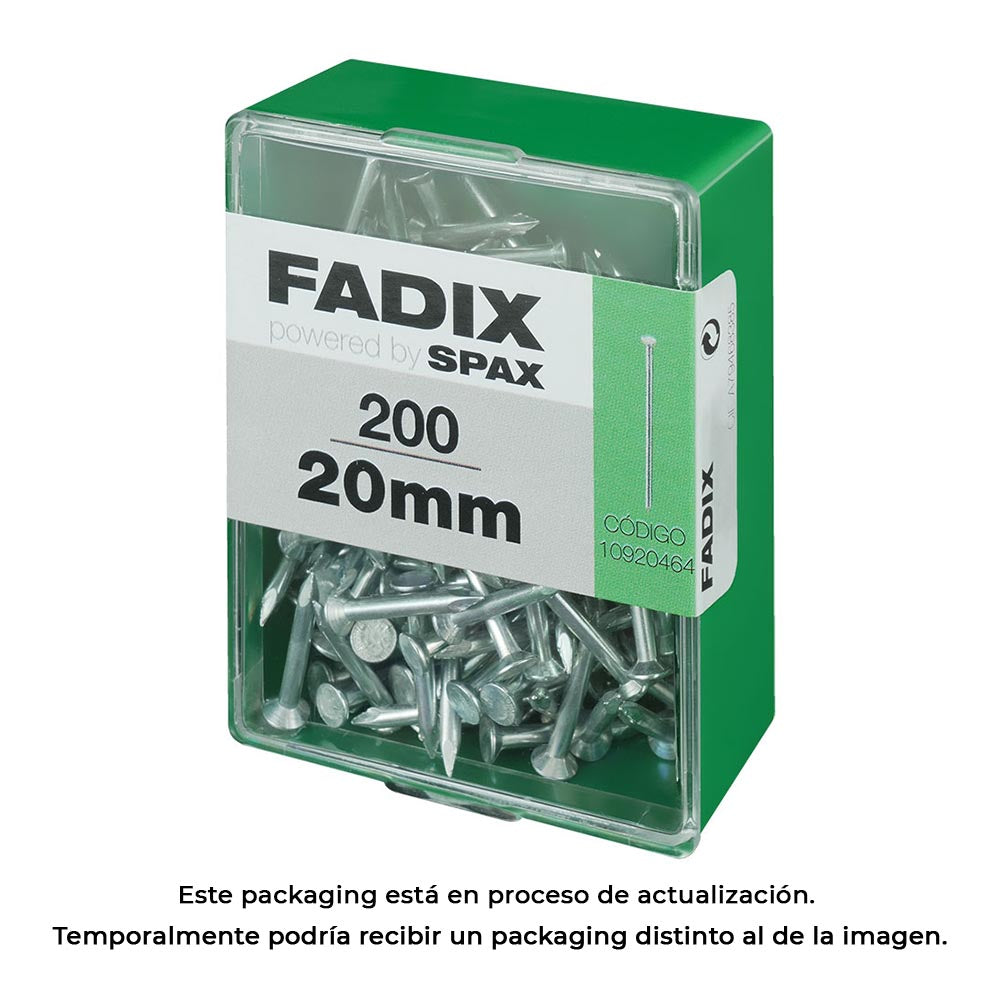 Caixa m 200 unid. prego cp aÃ§o 2,4x20mm fadix_0