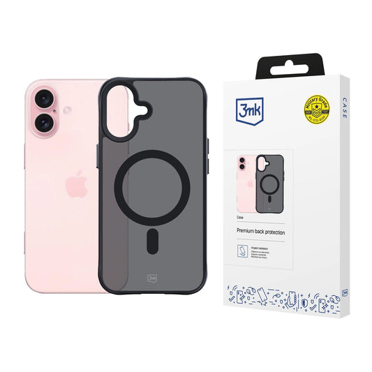 3mk Smoke MagCase with MagSafe for iPhone 16 - semi-transparent_0