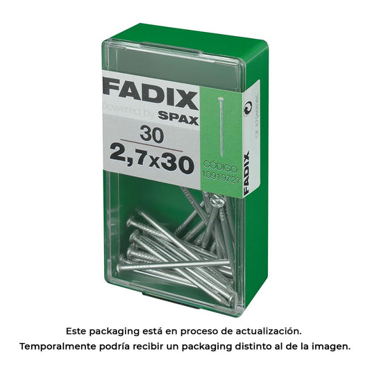 Caixa s 30 unid. prego cp aÃ§o 2,7x30mm fadix_0
