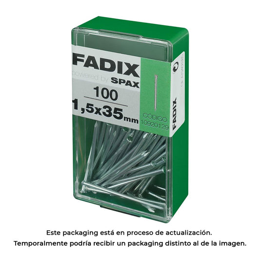 Caixa s 100 unid. prego c. reduzida aÃ§o 1,4x35mm fadix_0