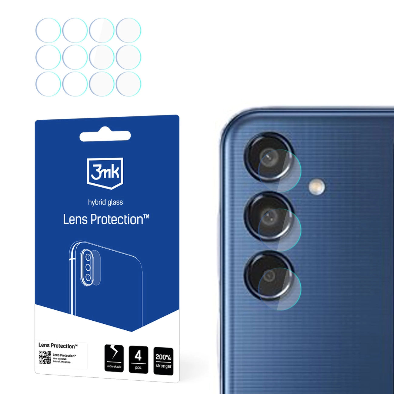 Camera Cover 3mk Lens Protection for Samsung Galaxy M35_0