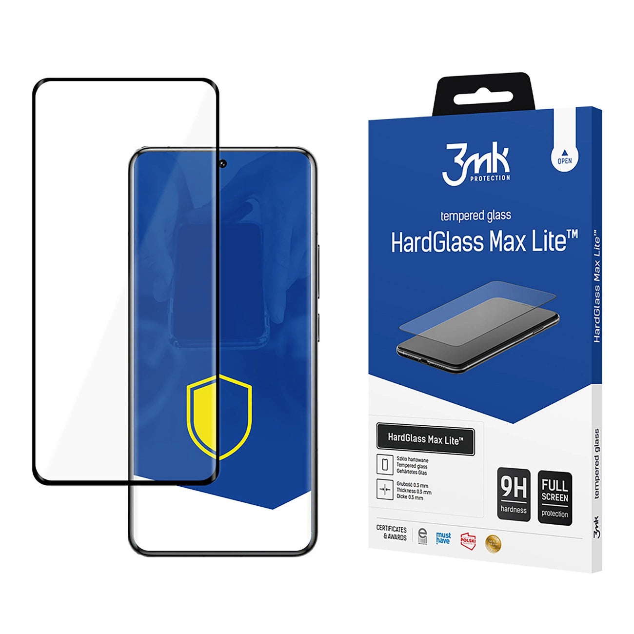 Tempered glass 3mk HardGlass Max Lite Black for Xiaomi 14T Pro_0