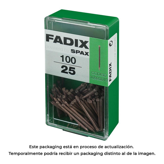 Caixa s 100 unid. prego de aÃ§o para rodapÃ© 1,5x25mm fadix_0