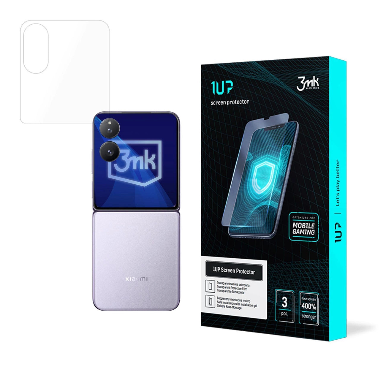 Gaming foil 3mk 1UP Xiaomi Mix Flip (front)_0
