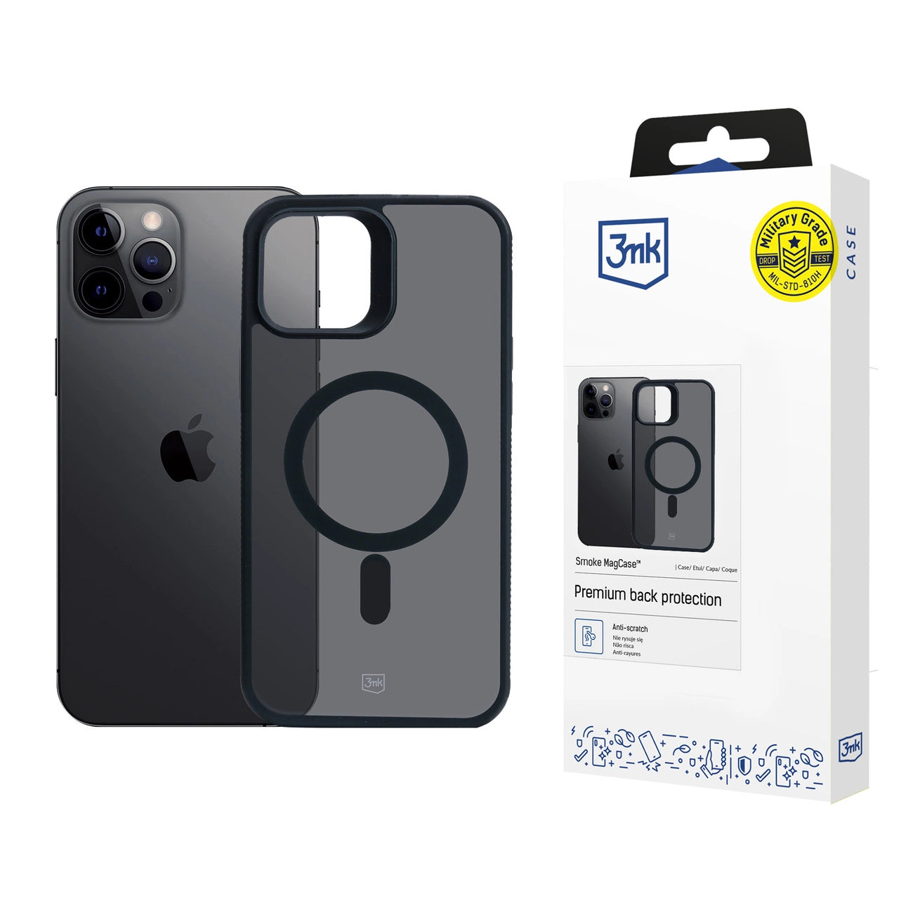 3mk Smoke MagCase for Apple iPhone 12 Pro Max - Black_0