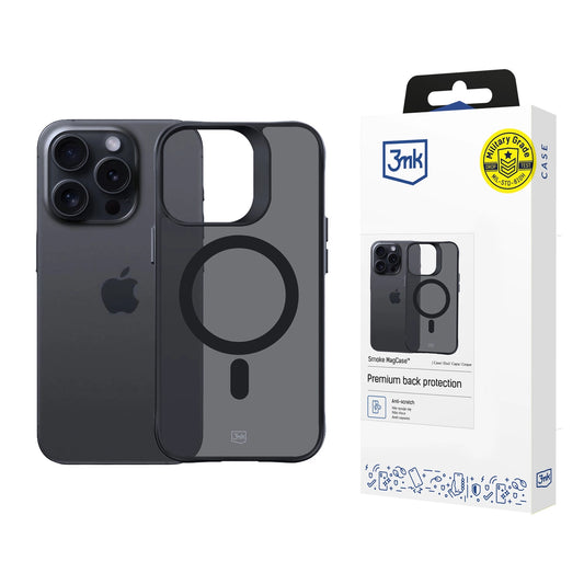 3mk Smoke MagCase with MagSafe for iPhone 13 Pro - Semi-transparent_0