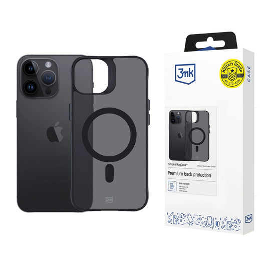 3mk Smoke MagCase with MagSafe for iPhone 14 Pro - Semi-transparent_0