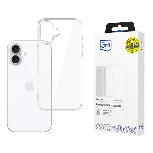 3mk Clear Case for iPhone 16 - transparent_0