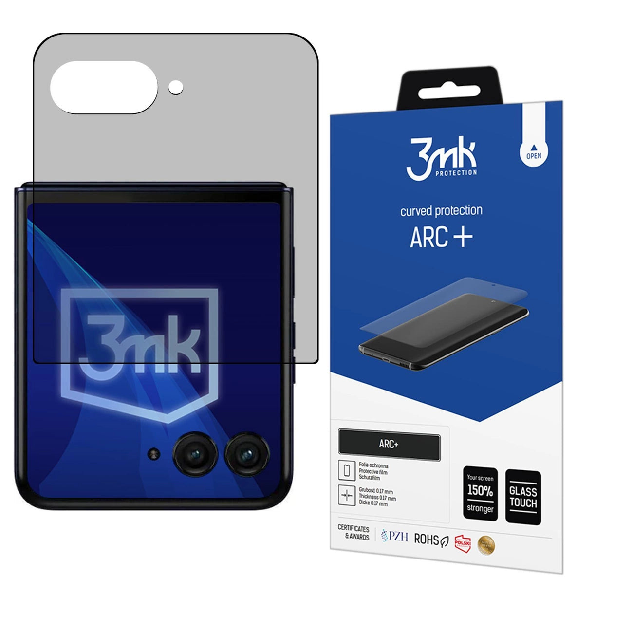 Protective film 3mk ARC+ Motorola Razr 50 Ultra (front)_0