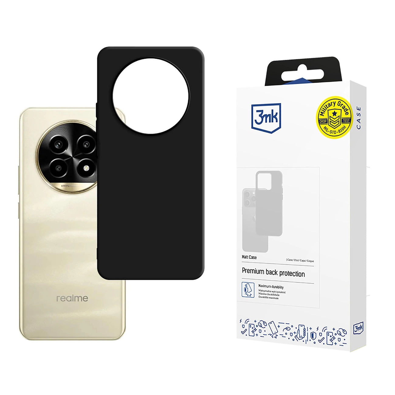 3mk Matt Case for Realme 13 Pro+ 5G / Realme 13 Pro 5G - Black_0