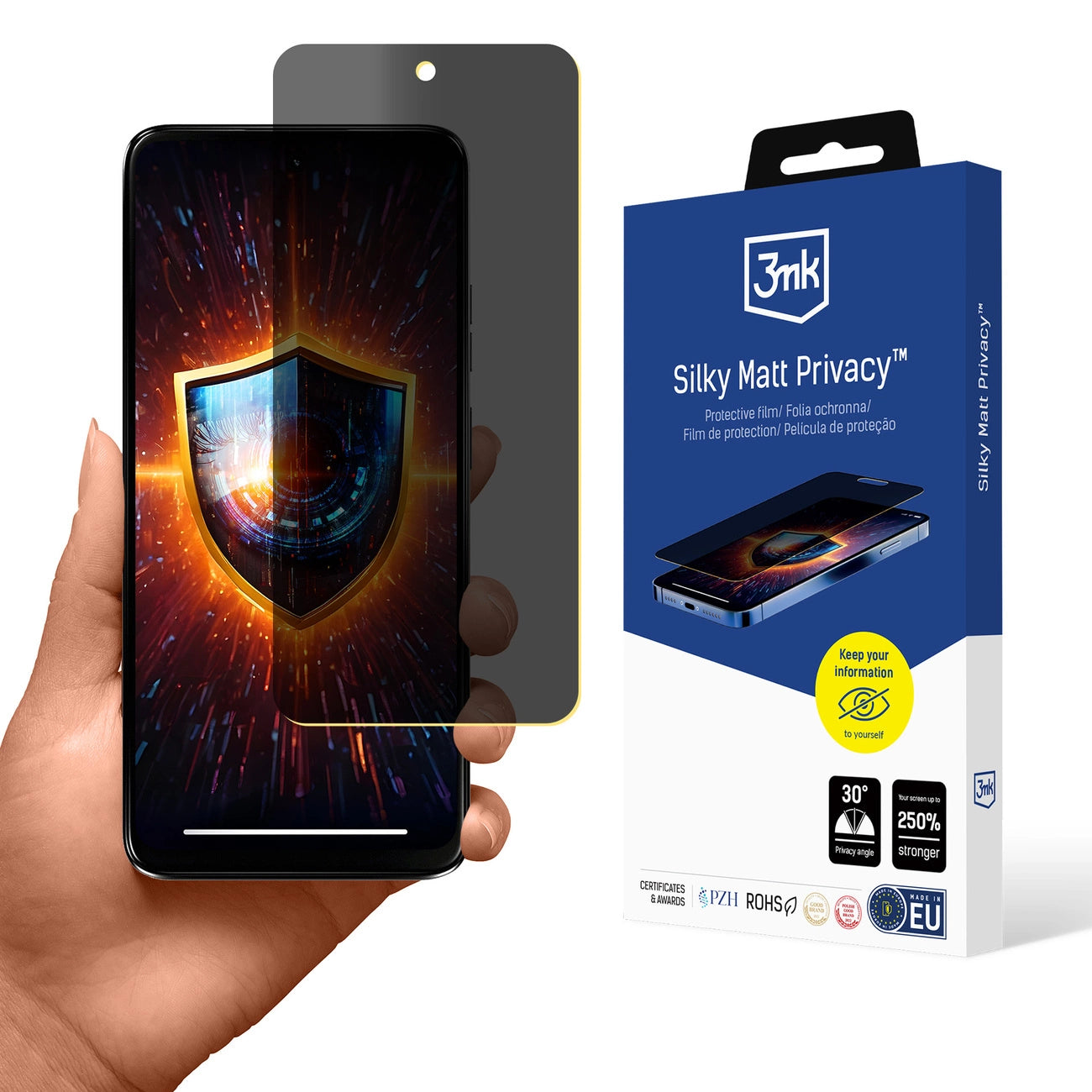 Privacy Screen Protector 3mk Silky Matt Privacy for Motorola Moto G34 5G_0