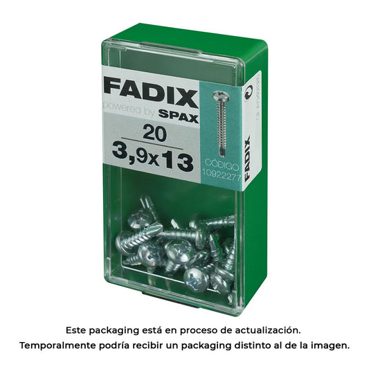 Caixa s 20 unid. parafuso rosca chapa cr autot. 3,9x13mm fadix_0