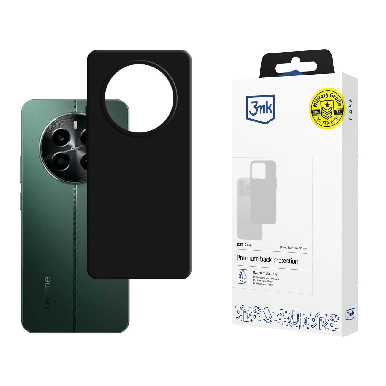 3mk Matt Case for Realme 13 4G - black_0