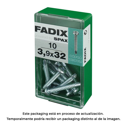 Caixa s 10 unid. parafuso rosca chapa cr autot. 3,9x32mm fadix_0