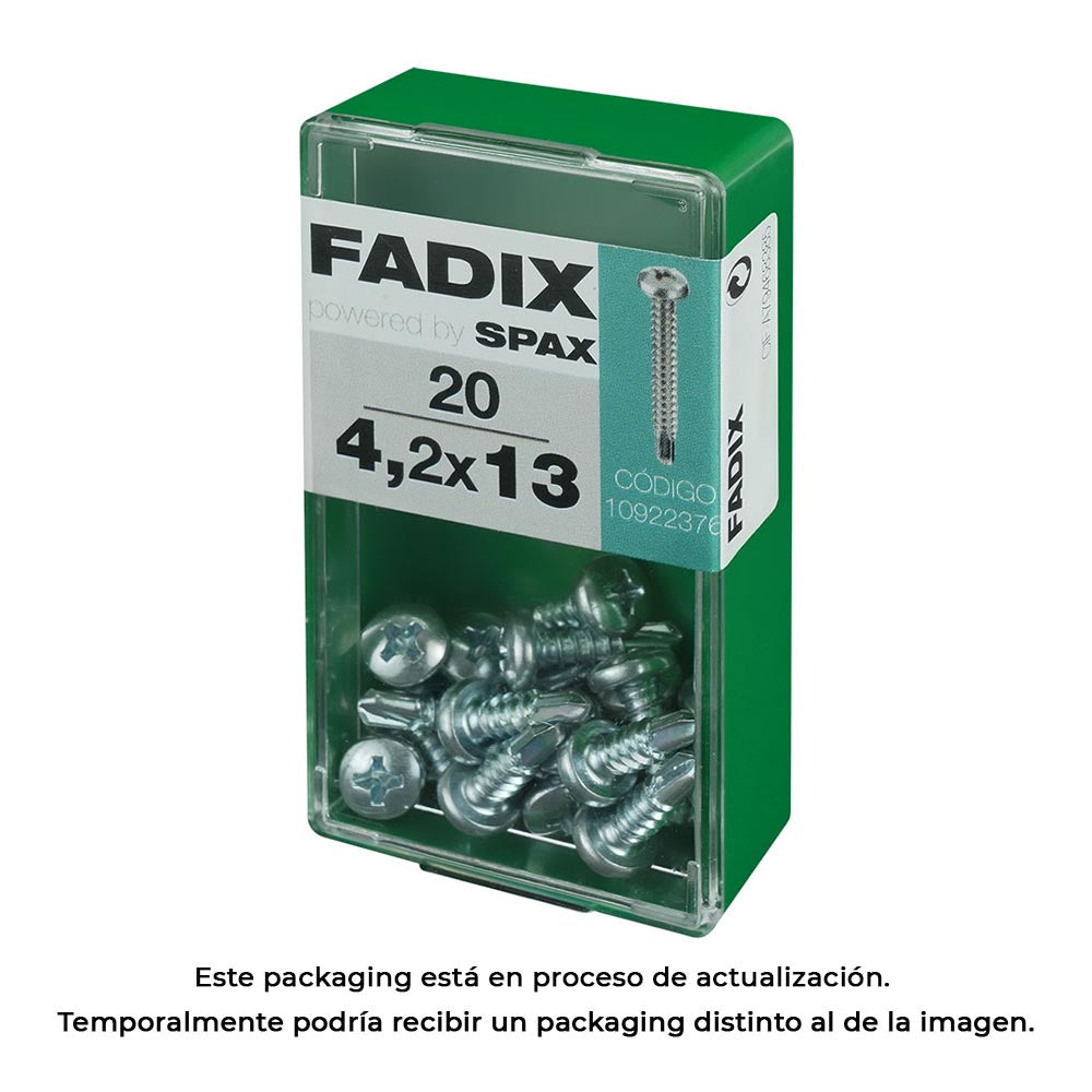 Caixa s 20 unid. parafuso rosca chapa cr autot. 4,2x13mm fadix_0