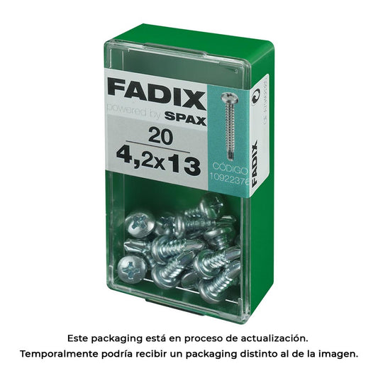 Caixa s 20 unid. parafuso rosca chapa cr autot. 4,2x13mm fadix_0