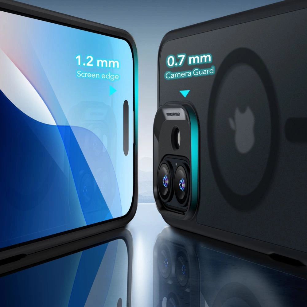 ESR Classic Hybrid Halolock MagSafe Case Set + Tempered Glass for iPhone 16 - Semi-Transparent_5