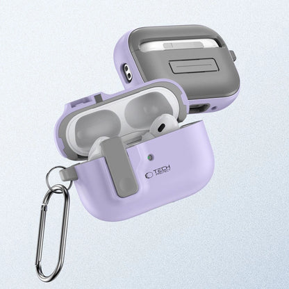 Tech-Protect Slim Hook Case with Carabiner for Apple AirPods Pro 1 / 2 - Purple_2