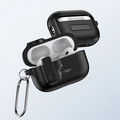 Tech-Protect Slim Hook Case with Carabiner for Apple AirPods Pro 1 / 2 - Black_2