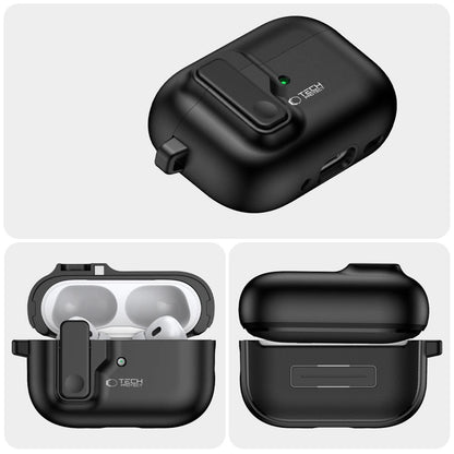 Tech-Protect Slim Hook Case with Carabiner for Apple AirPods Pro 1 / 2 - Black_3