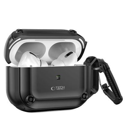 Tech-Protect Rough Hook Case with Carabiner for Apple AirPods Pro 1 / 2 - Black_1