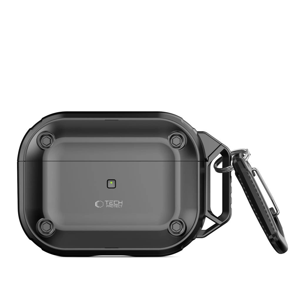 Tech-Protect Rough Hook Case with Carabiner for Apple AirPods Pro 1 / 2 - Black_3