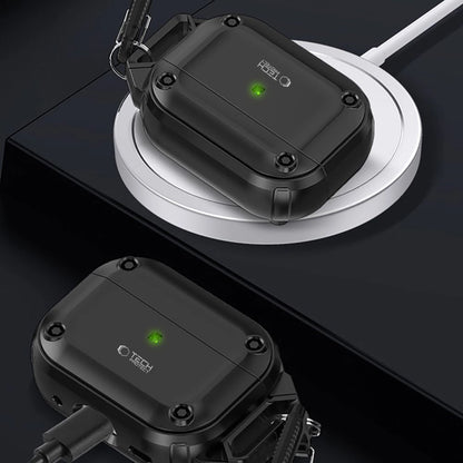 Tech-Protect Rough Hook Case with Carabiner for Apple AirPods Pro 1 / 2 - Black_6