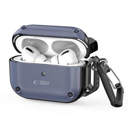 Tech-Protect Rough Hook Case with Carabiner for Apple AirPods Pro 1 / 2 - Blue_0