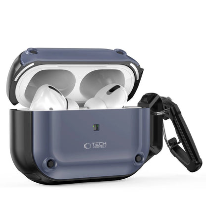 Tech-Protect Rough Hook Case with Carabiner for Apple AirPods Pro 1 / 2 - Blue_1