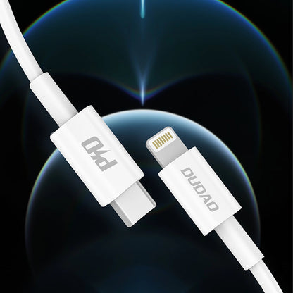 Dudao L6X USB-C - Lightning PD 20W 1m Cable - White_5