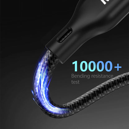 Apple Watch Dudao A12Max+ PD 100W 3in1 Charger Cable: USB-C Lightning 1.2m - Black_2