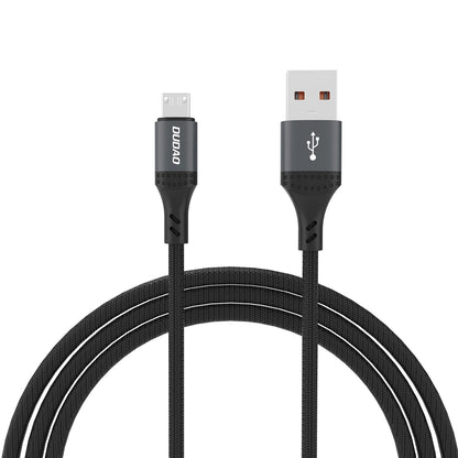 Dudao L3SM USB-A - MicroUSB 3A 1.2m Braided Cable - Black_0