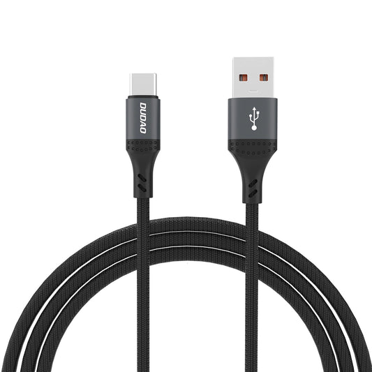 Dudao L3ST USB-A - USB-C 5A Cable 1.2m Braided - Black_0