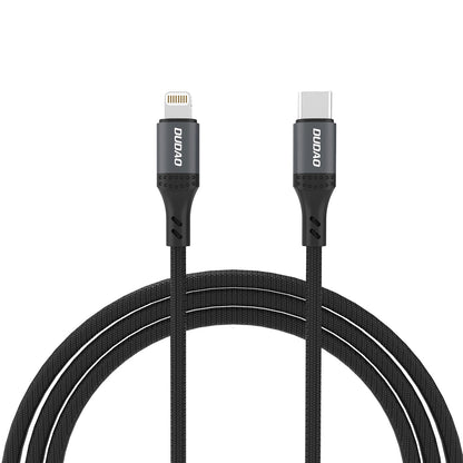 Dudao L3CL USB-C - Lightning 30W Braided Cable 1.2m - Black_0