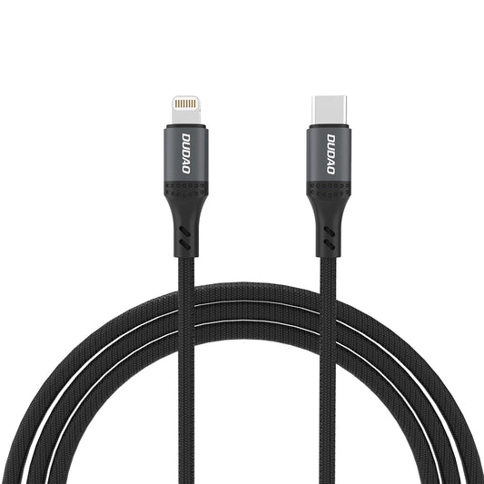 Dudao L3CL USB-C - Lightning 30W Braided Cable 1.2m - Black_0