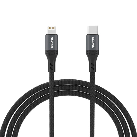 Dudao L3CL USB-C - Lightning 30W 2m Braided Cable - Black_0