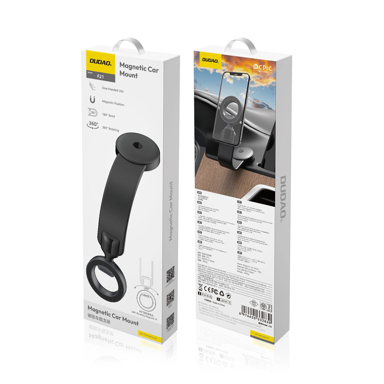 Dudao F21 Car Holder with MagSafe - Black_1