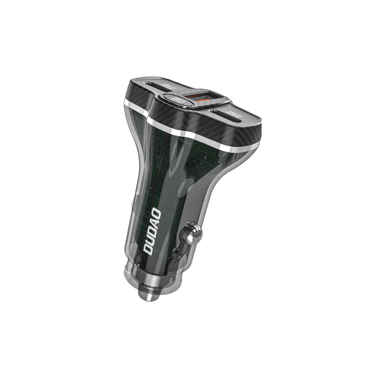 Dudao R78 78W Car Charger USB-C PD / 2xUSB-A QC - Black_0