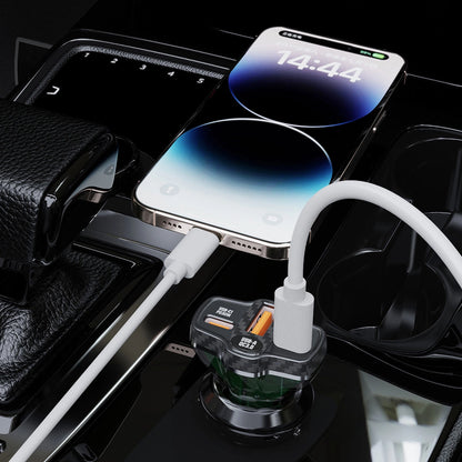 Dudao R78 78W Car Charger USB-C PD / 2xUSB-A QC - Black_6