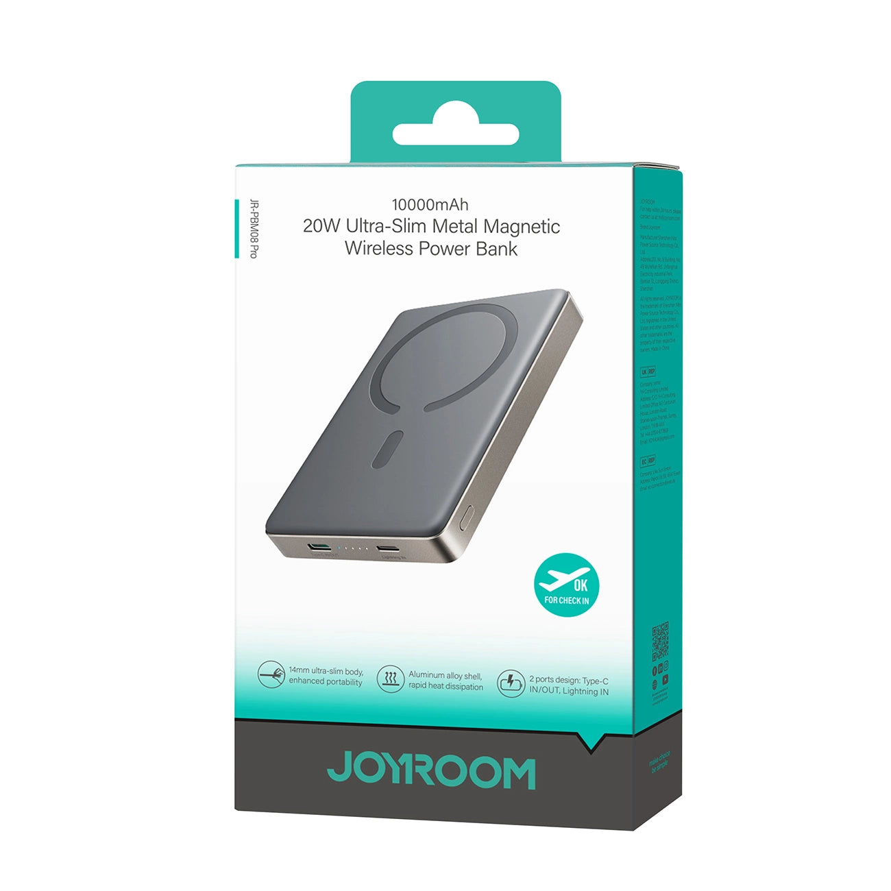 Powerbank Joyroom JR-PBM08 Pro 10000mAh ultra-thin - titanium_7