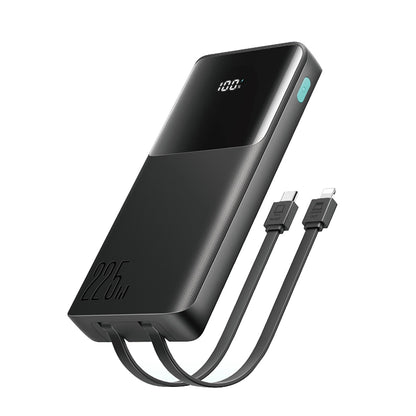 Joyroom JR-PBF19 22.5W 10000mAh Powerbank with Two Built-in Cables - Black_0
