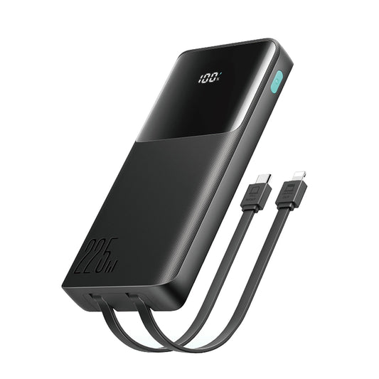 Joyroom JR-PBF19 22.5W 10000mAh Powerbank with Two Built-in Cables - Black_0