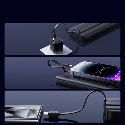 Joyroom JR-PBF19 22.5W 10000mAh Powerbank with Two Built-in Cables - Black_10