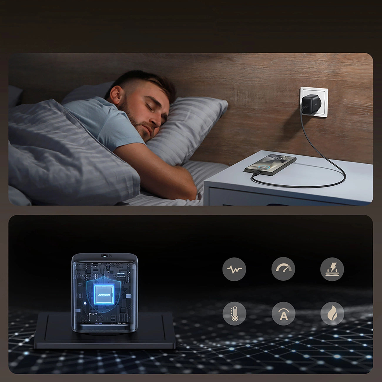 Joyroom JR-TCG13 45W GaN Wall Charger for Samsung Ultra - Black_17