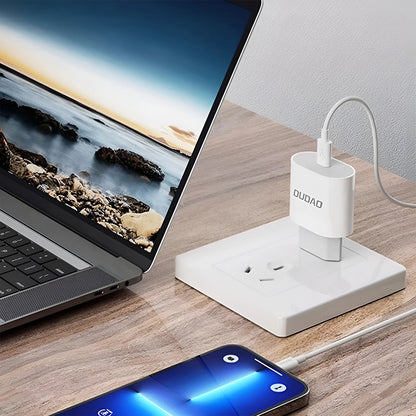 Dudao A14EUC PD 20W USB-C Wall Charger with Cable - White_2