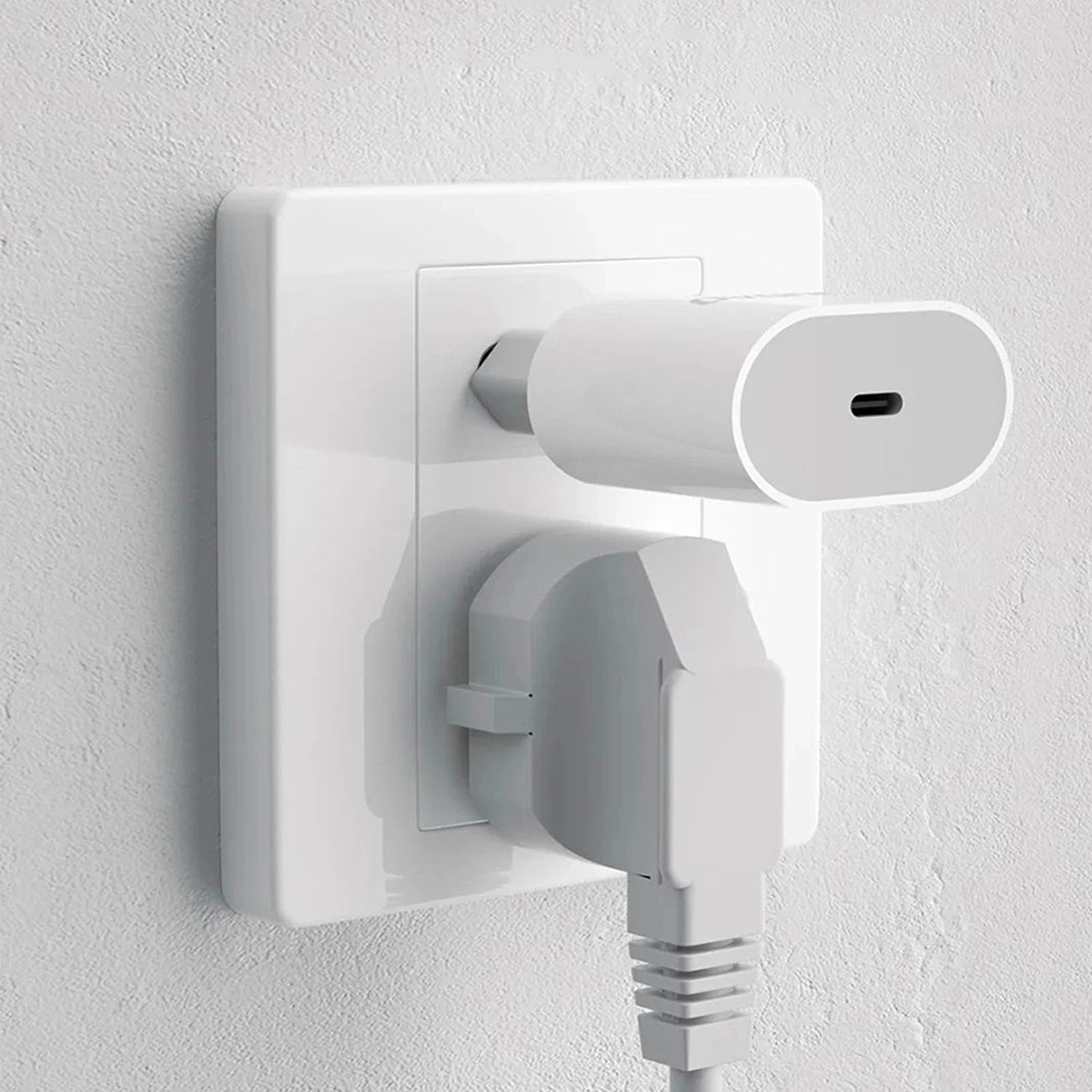 Dudao A14EUC PD 20W USB-C Wall Charger with Cable - White_4