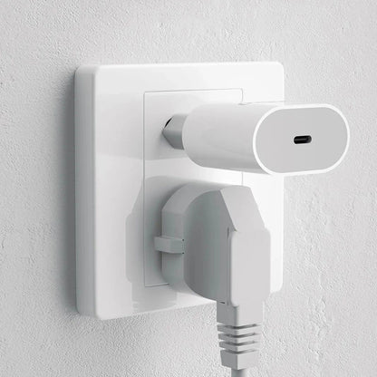 Dudao A14EUC PD 20W USB-C Wall Charger with Cable - White_4