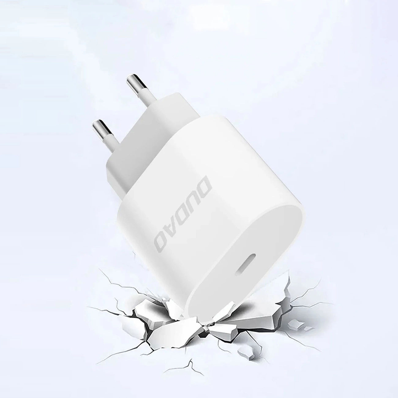 Dudao A14EUC PD 20W USB-C Wall Charger with Cable - White_5