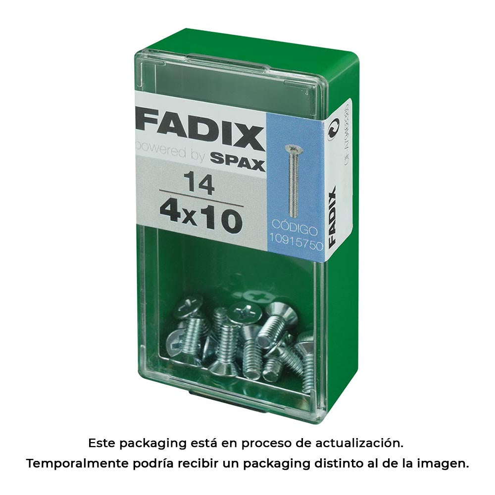 Caixa s 14 unid. parafuso metrico cp m 4x10mm fadix_0